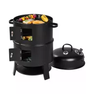 Faszenes grill és füstölő 37 cm GardenMeister GM2005