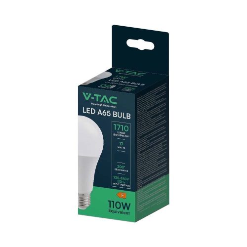 LED izzó 17W E27 A65 4000K V-TAC