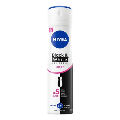 Nivea női dezodor Black & White Clear 150 ml