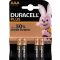 Duracell Plus 100% Extra Life AAA mikroelem 4db/csomag
