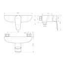 Zuhany csaptelep MOFÉM HELLO zuhanyszett nélkül