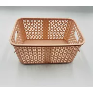 Szögletes kosár tető nélkül rattanhatású 1,25 l