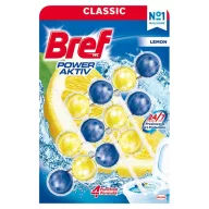 WC frissítő Bref Power Active Lemon 3x50g